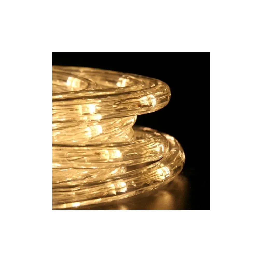 TUBO LUMINOSO 216 LED BIANCO CALDO 10 MT 3VIE USO INTERNO/ESTERNO + CONTROLLER