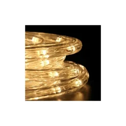 TUBO LUMINOSO 20 METRI LED BIANCO CALDO 480 LUCI PER INTERNO E PER ESTERNO