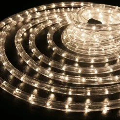 TUBO LUMINOSO A LED PER ESTERNO BIANCO CALDO 10 METRI CON CONTROLLER GIOCHI LUCE