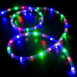 TUBO LUMINOSO NATALIZIO 20 METRI LED MULTICOLOR CONTROLLER 8 FUNZIONI X ESTERNO