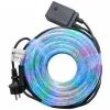 TUBO LUMINOSO NATALIZIO 15MT LED MULTICOLOR CONTROLLER 8 FUNZIONI PER ESTERNO