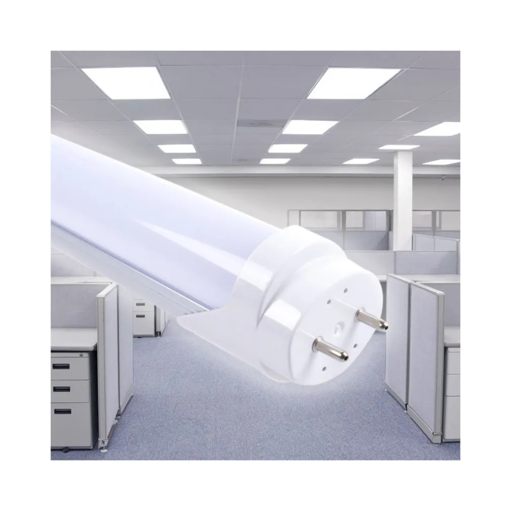 TUBO NEON LED SMD DA 60CM OPACO CON ATTACCO T8 DA 11W LUCE BIANCA NEUTRA CALDA