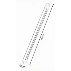 TUBO NEON LED T8 OPACO 32 WATT CONNESSIONE BILATERALE LUCE 6500K 4000K T8-32W-O