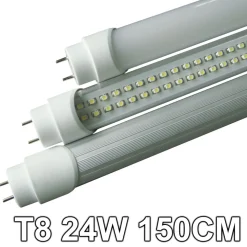 TUBO NEON LED 24W "150 CM" ATTACCO T8 SMD LED LUCE BIANCA FREDDA CALDA NATURALE
