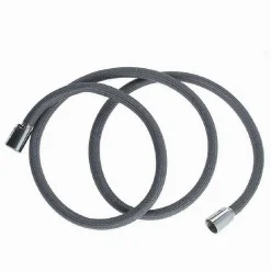 TUBO PER DOCCIA FLESSIBILE 1.5METRI GRIGIO 150CM BAGNO LACCIO DOCCETTA BOX 87284