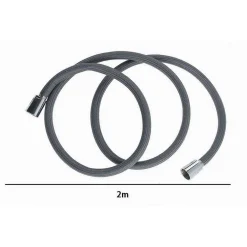 TUBO PER DOCCIA FLESSIBILE 2 METRI GRIGIO 200 CM BAGNO LACCIO DOCCETTA BOX 87286