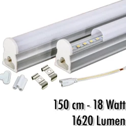 TUBO T5 NEON LED 18 WATT 150 CM 1620 LMN PER USO INTERNO LUCE BIANCA PLAFONIERA