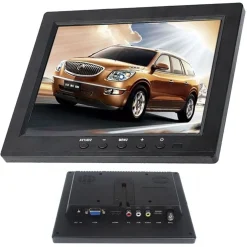TV TELEVISORE MONITOR LCD 8'' TFT VIDEOSORVEGLIANZA VGA BNC HDMI USB TELECOMANDO