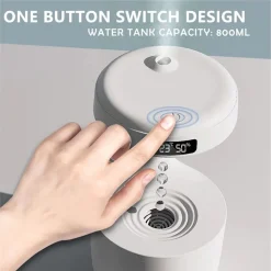 UMIDIFICATORE ARIA ANTIGRAVITÀ DIFFUSORE AROMI GOCCIA ACQUA OROLOGIO AROMATERAPIA