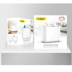 UMIDIFICATORE DIFFUSORE AROMI AD ULTRASUONI AROMATERAPIA CON LUCE NOTTURNA M202