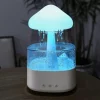 UMIDIFICATORE NUVOLA DI PIOGGIA DIFFUSORE OLI ESSENZIALI AROMATERAPIA CON 7 LUCI