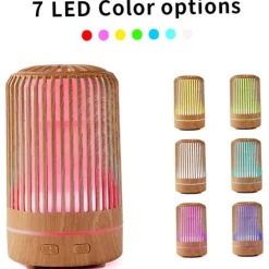 UMIDIFICATORE PER AMBIENTE AROMATERAPIA OLI ESSENZILI CON LUCE NOTTE PROFUMATORE
