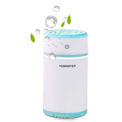 UMIDIFICATORE ULTRASUONI LED CASA AUTO PURIFICATORE ARIA MINI PORTATILE 200ML