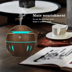 UMIDIFICATORE ULTRASUONI DIFFUSORE DI AROMI OLI ESSENZIALI PER AROMATERAPIA USB
