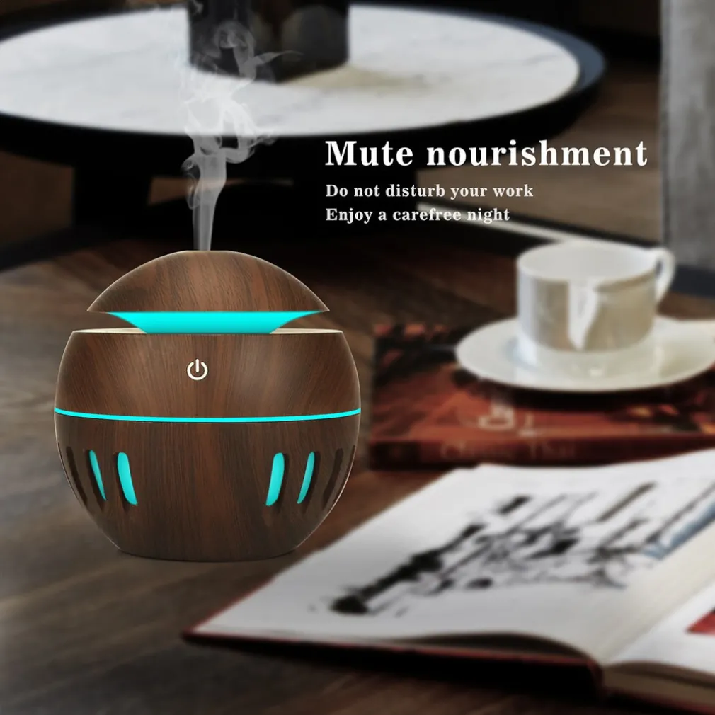 UMIDIFICATORE ULTRASUONI DIFFUSORE DI AROMI OLI ESSENZIALI PER AROMATERAPIA USB