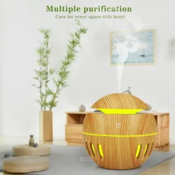 UMIDIFICATORE ULTRASUONI DIFFUSORE DI AROMI OLI ESSENZIALI PER AROMATERAPIA USB