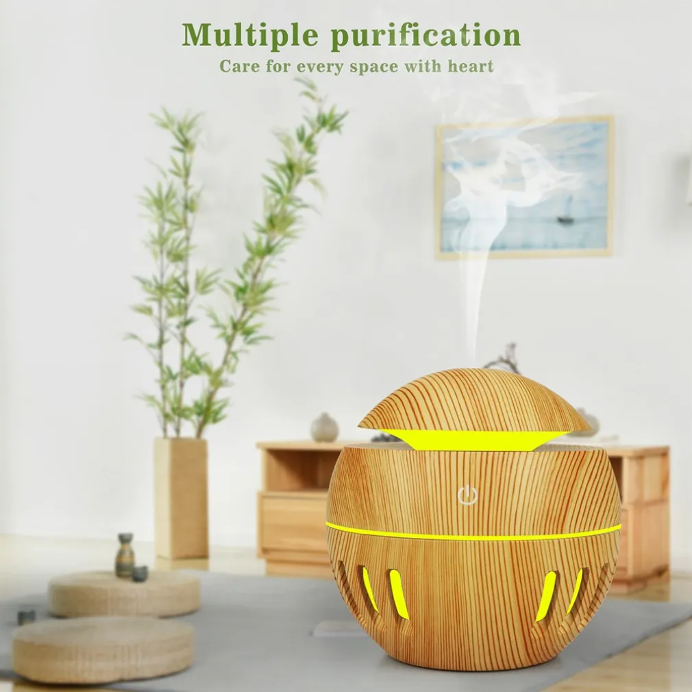 UMIDIFICATORE ULTRASUONI DIFFUSORE DI AROMI OLI ESSENZIALI PER AROMATERAPIA USB