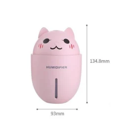 UMIDIFICATORE USB 3IN1 ULTRASUONI MICETTO GATTO 320ML AROMATERAPIA DIFFUSORE