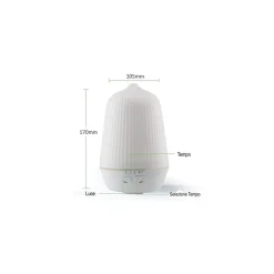 UMIDIFICATORE USB LAMPADA BIANCO CALDA A750 100ML AROMATERAPIA