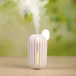 UMIDIFICATORE USB ULTRASUONI CACTUS 200ML AROMATERAPIA DIFFUSORE DEPURATORE CASA