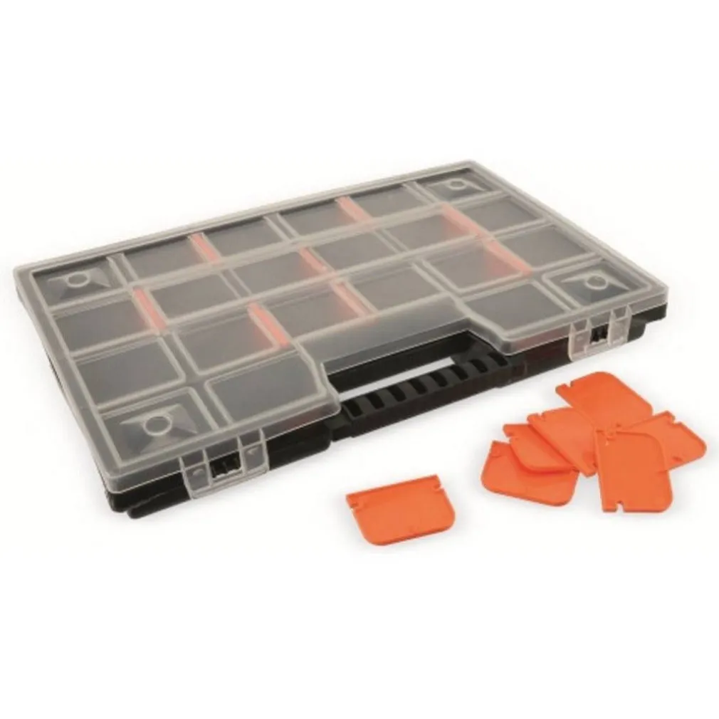 VALIGETTA PORTA MINUTERIA TOOL BOX FERRAMENTA A SCOMPARTI 28,5 X 19 X 3,5 CM