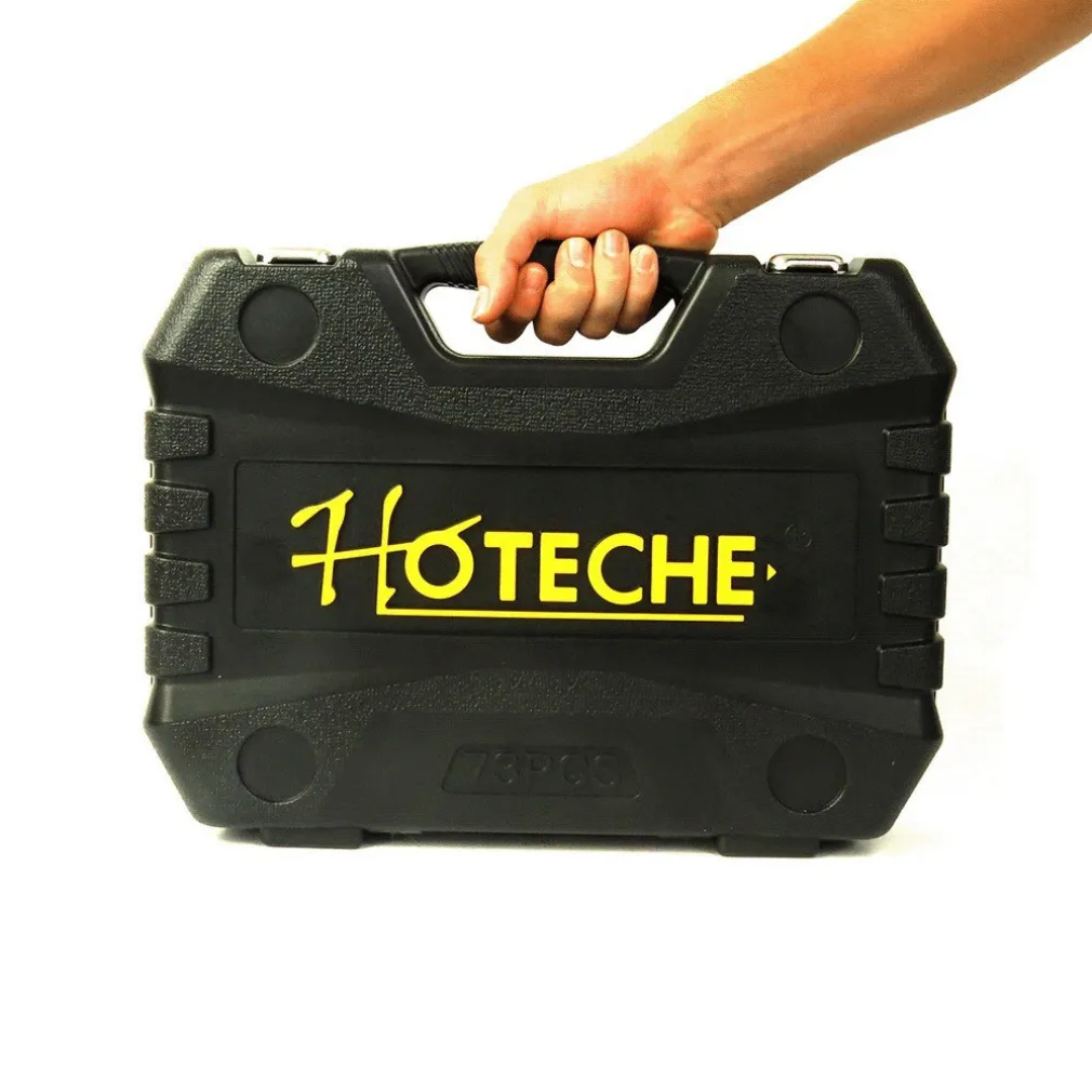 VALIGIA SET CHIAVI A BUSSOLA 73 PEZZI 1/2" 1/4" CHIAVI A CRICCHETTO REVERSIBILI