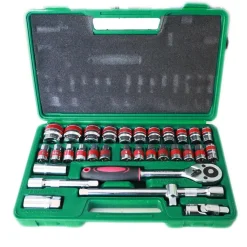 VALIGIA SET CHIAVI A BUSSOLA 32 PEZZI VANADIUM CON CRICCHETTO 32 PZ VANADIUM