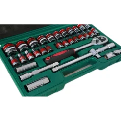 VALIGIA SET CHIAVI A BUSSOLA 32 PEZZI VANADIUM CON CRICCHETTO 32 PZ VANADIUM