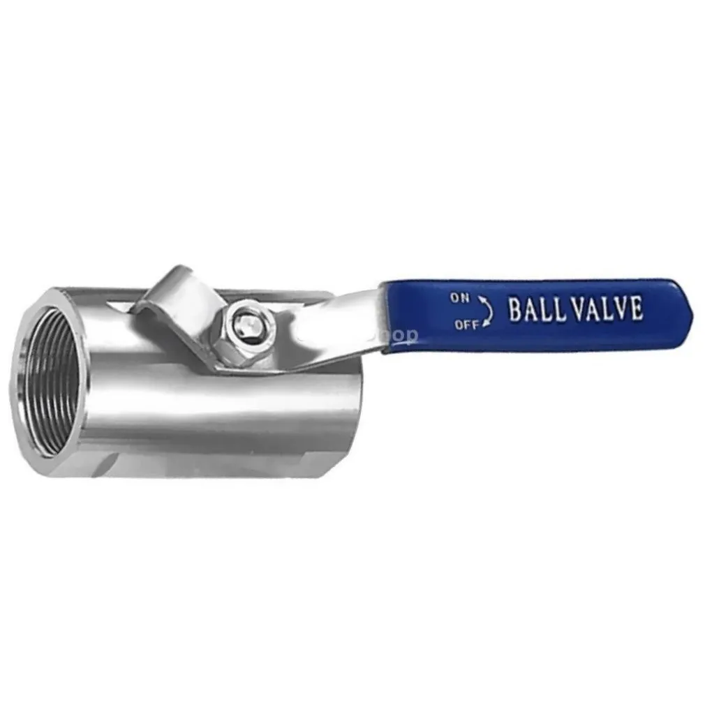 VALVOLA A SFERA CHIAVE DI ARRESTO CON LEVA FEMMINA F/F IDRAULICA TUBAZIONI 1/2"