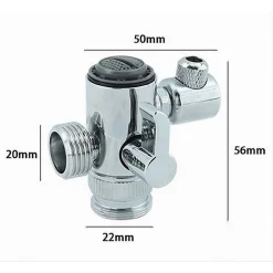 VALVOLA DEVIATRICE RUBINETTO BAGNO CUCINA COLLEGAMENTO DOCCIA A MANO BIDET 87501