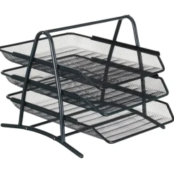 VASCHETTA PORTADOCUMENTI PORTA DOCUMENTI PER UFFICIO IN METALLO 3 RIPIANI