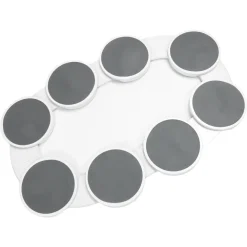 VASSOIO GIREVOLE CENTROTAVOLA PIATTO MOBILE 360° GUIDE ESPANDIBILI RIMOVIBILI RESISTENTE