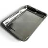 VASSOIO GUANTIERA RETTANGOLARE IN ACCIAIO INOX PORTATA CUCINA 32 X 22 X 4,8 CM