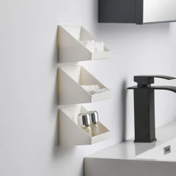 VASSOIO MULTIUSO ARMADIETTO ORGANIZZATORE ACCESSORI BAGNO TRUCCO BIANCO 117X77X83MM 10853