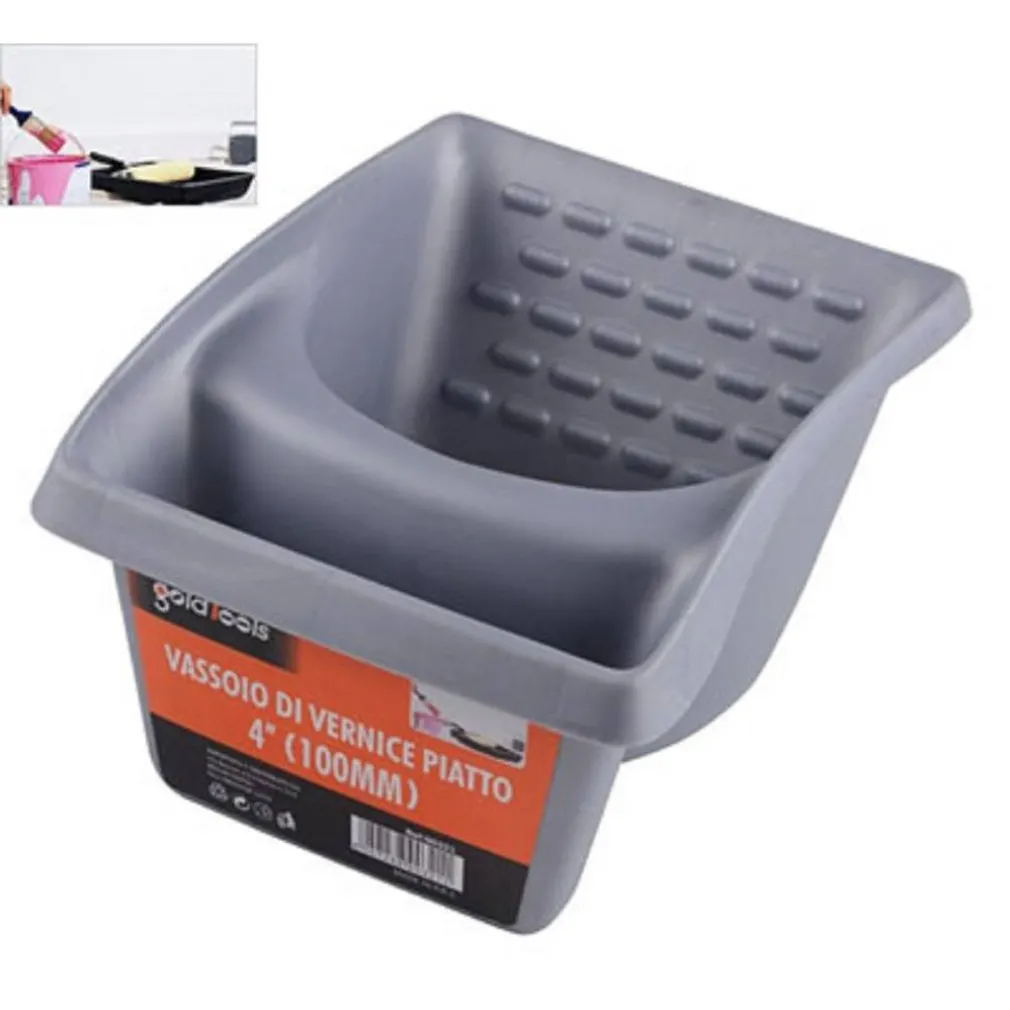 VASSOIO RULLO PITTURA VERNICIARE PROFONDO VASCHETTA PER VERNICE PITTURARE 90321