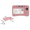 VASSOIO SCRIVANIA PIEGHEVOLE TAVOLINO TAVOLO PER PC SLOT TABLET TAZZA ROSA 71365