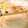 VASSOIO SNACK COLAZIONE PIEGHEVOLE IN LEGNO ALTEZZA 50X21X31 CM RICHIUDIBILE