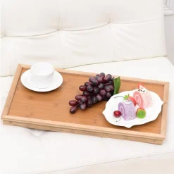 VASSOIO SNACK COLAZIONE PIEGHEVOLE IN LEGNO ALTEZZA 50X21X31 CM RICHIUDIBILE
