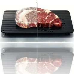 VASSOIO TEGLIA DI SCONGELAMENTO VELOCE PER ALIMENTI 35X21CM PIASTRA ALLUMINIO