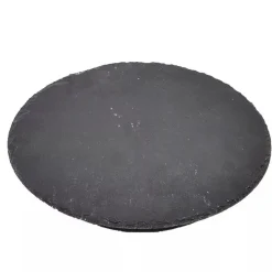 VASSOIO TONDO IN ARDESIA GIREVOLE TAGLIERE NERO Ø30CM PIETRA NATURALE DA SUSHI RISTORANTE