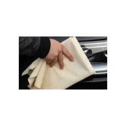 VERA PELLE DI DAINO PANNO SCAMOSCIATO 39X59 CM VETRO VETRI AUTO ASCIUGA