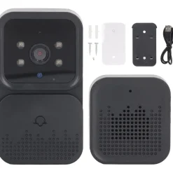 VIDEOCITOFONO CAMPANELLO SENZA FILI DA ESTERNO IMPERMEABILE IP67 SCHERMO IPS 4,3''