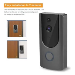 VIDEOCITOFONO WIFI IP TELECAMERA CITOFONO CAMPANELLO SENZA FILI APP SMARTPHONE