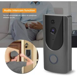 VIDEOCITOFONO WIFI IP TELECAMERA CITOFONO CAMPANELLO SENZA FILI APP SMARTPHONE