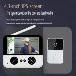 VIDEOCITOFONO WIRELESS TELECAMERA SCHERMO IPS 4,3