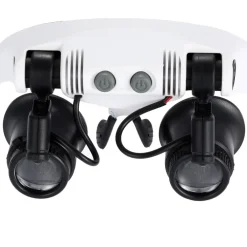 VISIERA OCCHIALI LENTE INGRANDIMENTO PRECISIONE CON 2 LED 4 LENTI LUCE 9892GJ-3A