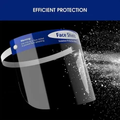 VISIERA PROTETTIVA A PROTEZIONE TOTALE UNIVERSALE X TESTA E OCCHI RIUTILIZZABILE