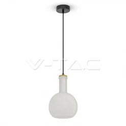V-TAC VT-7205 LAMPADARIO A SOSPENSIONE IN VETRO CON PORTALAMPADA E27