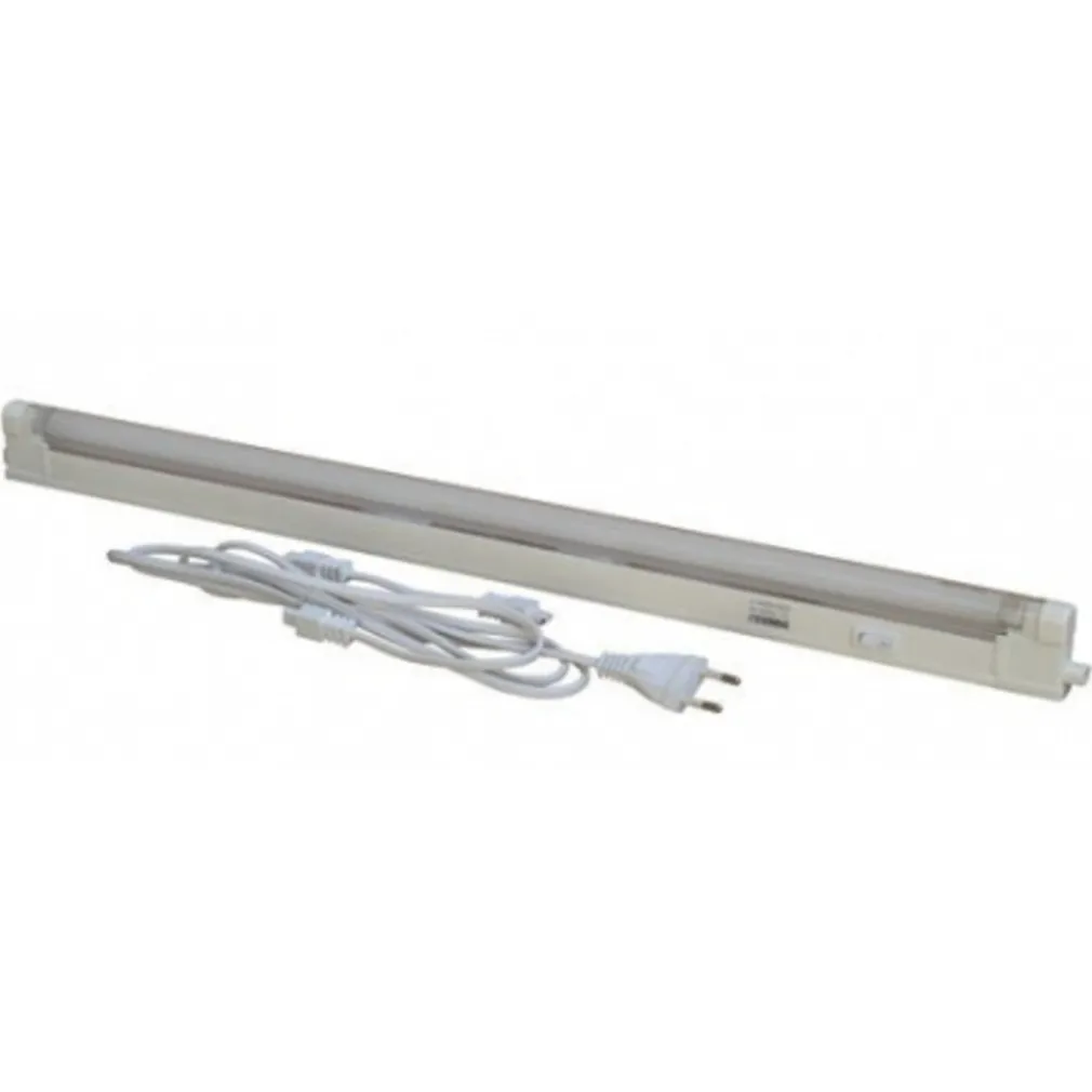 4W TUBO NEON 30CM LED COMPLETO DI PLAFONIERA T5 LUCE FREDDA 6500K CAVO 1 METRO