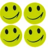 4x ADESIVO CON SMILE SMILEY RIFLETTENTE SORRISO IDEA REGALO GADGET STICKER